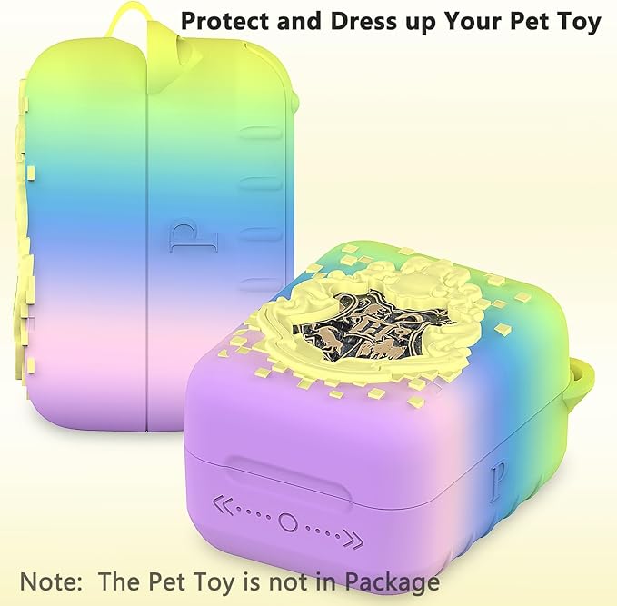 JCHPINE Silicone Cover Case for Bitzee Harry Potter Interactive Digital Pet, Protective Cover for Harry Potter Bitzee Pets Accessories (Rainbow)