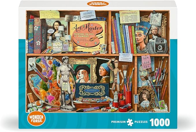 Wonder Forge The Artist's Cabinet 1000 Piece Jigsaw Puzzle for Adults | Unique, Perfectly-Fitting Pieces | Fun, Vibrant Imagery | Amazon Exclusive