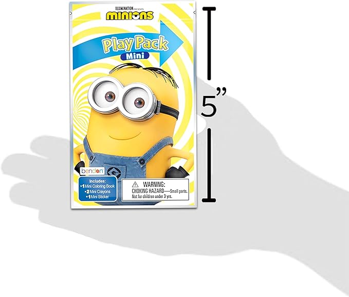 Despicable Me Mini Party Favors Set for Kids - Bundle with 24 Minons Mini Grab n Go Play Packs with Coloring Pages, Stickers and More | Despicable Me Birthday Party Supplies