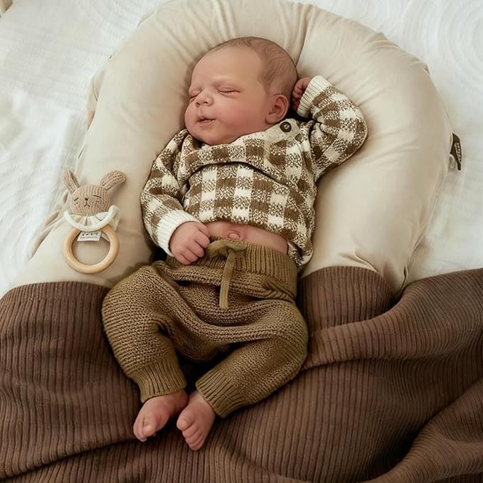 Anano Reborn Baby Dolls Silicone Full Body, Realistic Baby Doll Newborn Boy 18 in Full Silicone Babys Doll, Real Life Babys Reborn Dolls, Lifelike Babies with Accessories