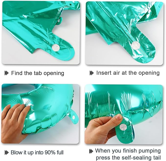 40 Inch Teal Blue Balloon Number 7 Birthday Jumbo Mylar Foil Helium Balloon for 7th 17 27 37 Birthday Digital for 70th Party Wedding Anniversary Party Decorations
