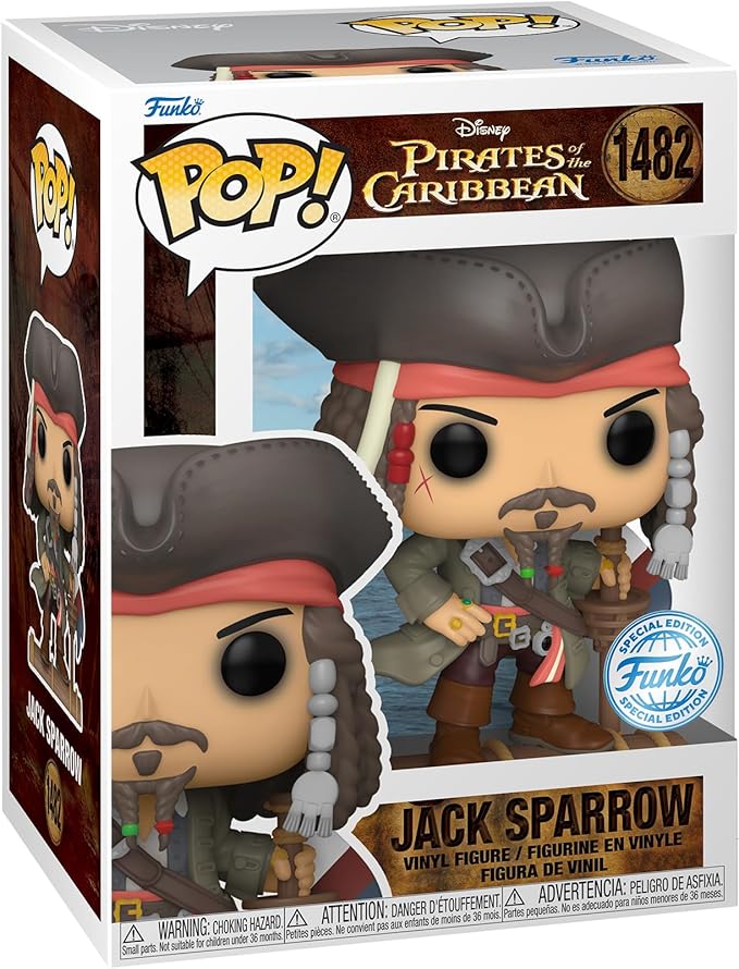 Funko Disney Pirates of The Caribbean POP | Jack Sparrow Specialty Series #1482