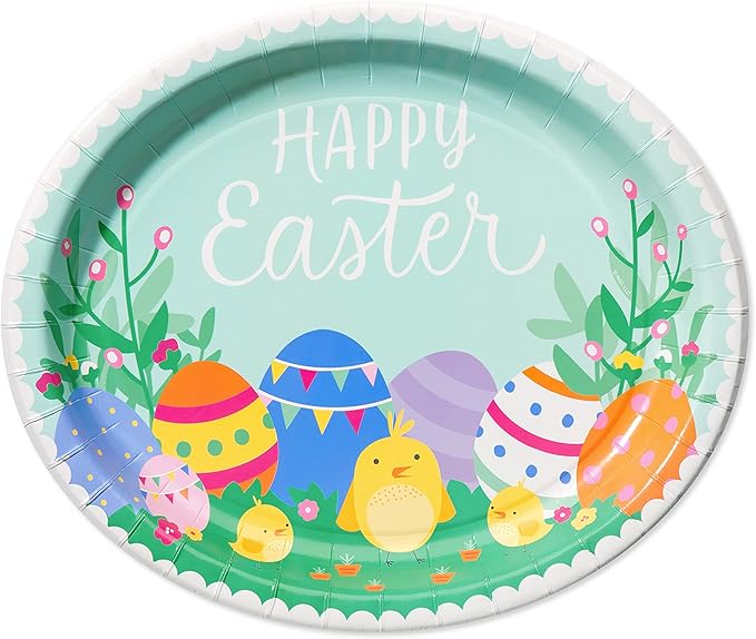 American Greetings 36-Count Paper Dinner Plates, Easter Party Supplies