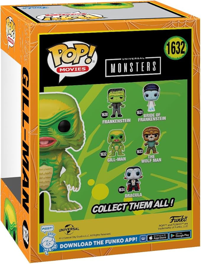 Funko POP! Movies: Universal Monsters – Gill Man - Collectable Vinyl Figure - Gift Idea - Official Merchandise - for Kids & Adults - Horror Fans - Model Figure for Collectors and Display