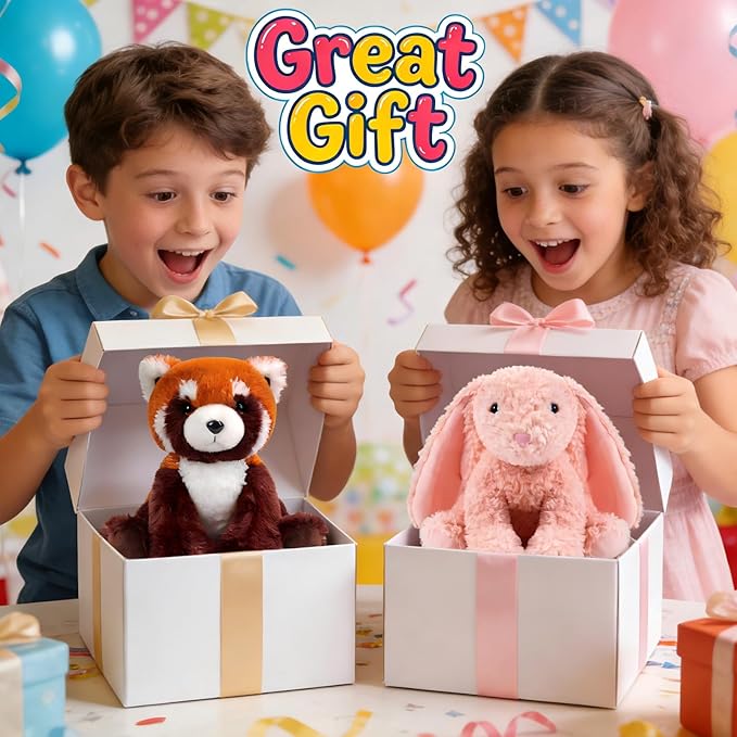 OROZCOR Red Panda Plush, Cute Red Panda Stuffed Animal Toy 8.5 Inch,Soft Red Panda Plushies Gifts for Kids Girls Boys (Red Panda)