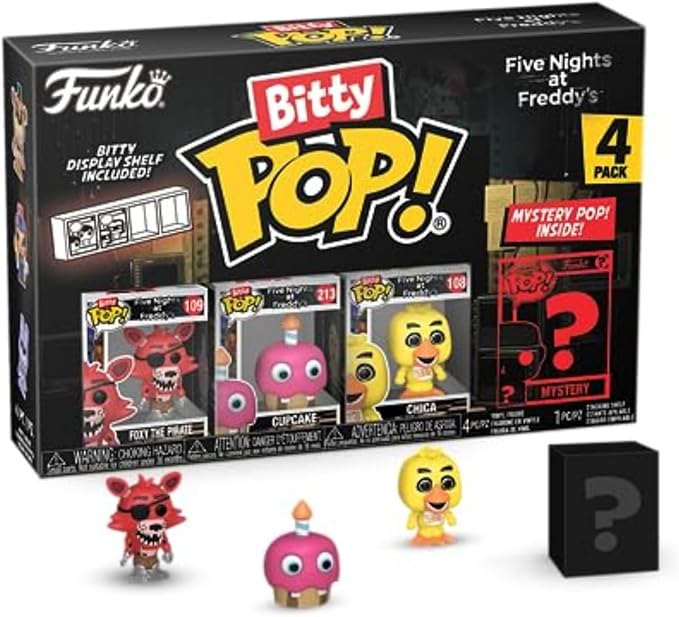 Funko Bitty POP! Five Nights at Freddy's (FNAF)- Foxy and A Surprise Mystery Mini Figure - 0.9 Inch (2.2 Cm) Collectable - Gift Idea - Cake Topper