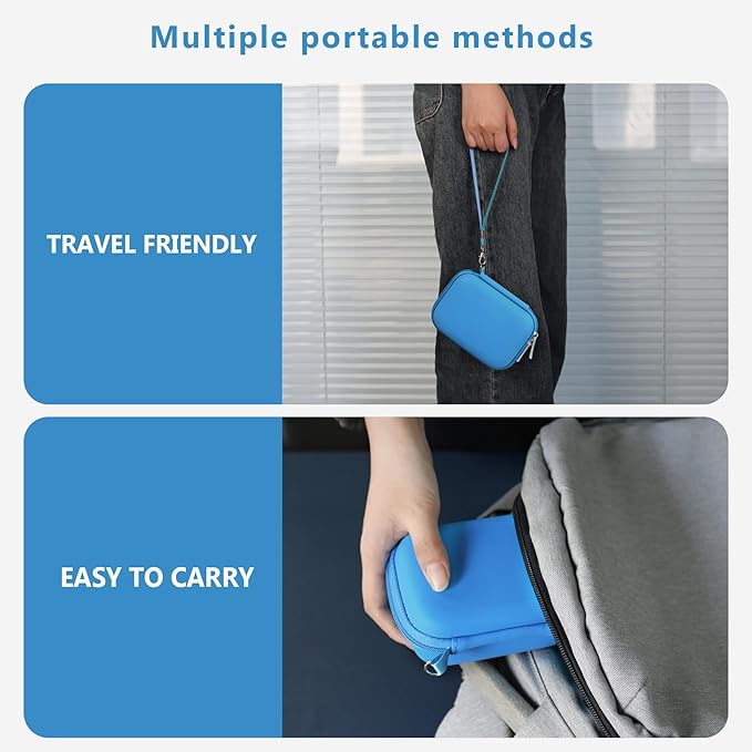 Carrying Case for Bitzee Disney/Magicals/Wizarding World Harry Potter Interactive Characters Inside Interactive Toy Digital Pet, Disney Toys & Digital Pet Kids Toys for Girls&Boys, Light Blue