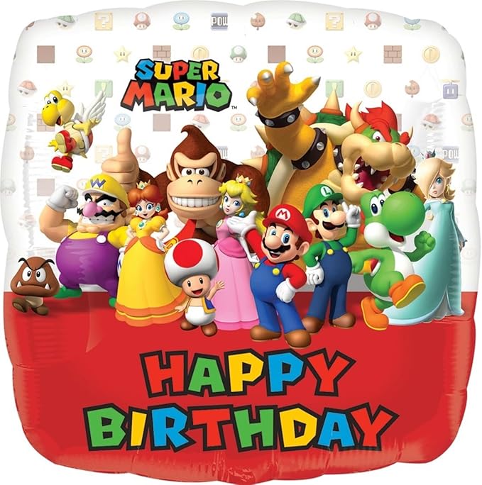 Anagram Mario Bros Party Supplies 5th Birthday Balloon Decorations