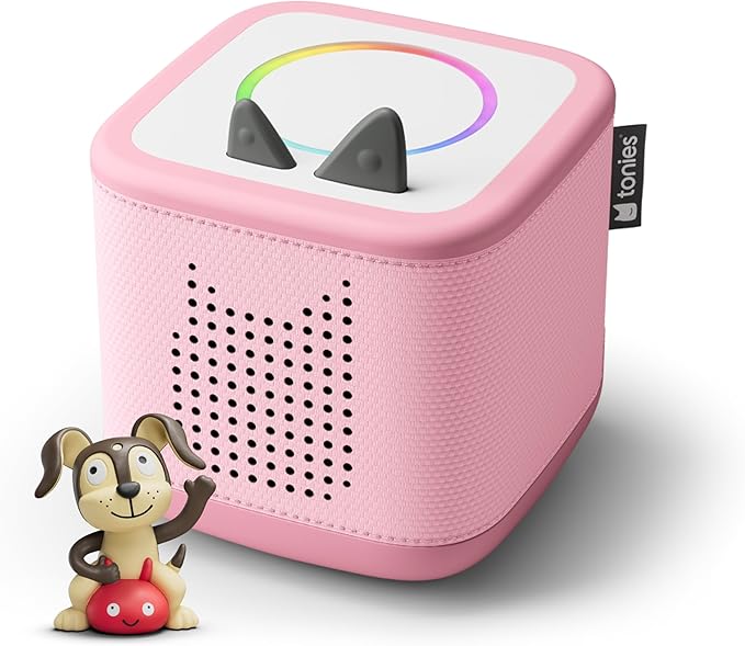 Toniebox 2 Audio Player Starter Set for Kids 1+ with Playtime Puppy - Cloud Pink