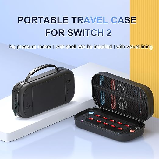 Game Console Storage Case - Travel Game Player Storage Holder | Handheld Consolle Traveling Kit | PU Game-Console Storages-case | Waterproof Electronic Holder Consoles Pocket For Family Adults Teen
