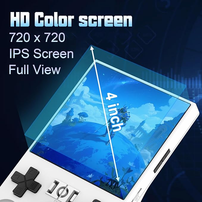 RegiisJoy R36 MAX Handheld Game Console 40250 Games, 4 inch IPS Screen Retro Game Console, Mini Portable Pocket Arcade 4000mAh 256G TF