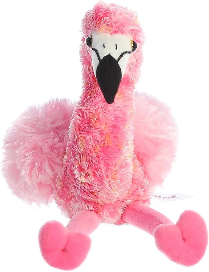 Aurora® Adorable Mini Flopsie™ Flavia™ Stuffed Animal - Mini Companions Ready for Playful Adventures - for Kids All Ages, Toddlers, Adults, and Families - Pink 8 Inches