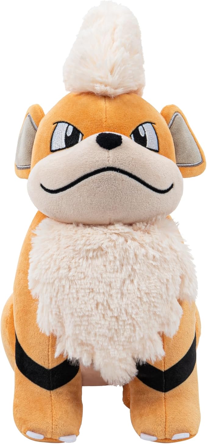 Pokemon Growlithe Plush - 12-Inch Soft Plush with Authentic Details