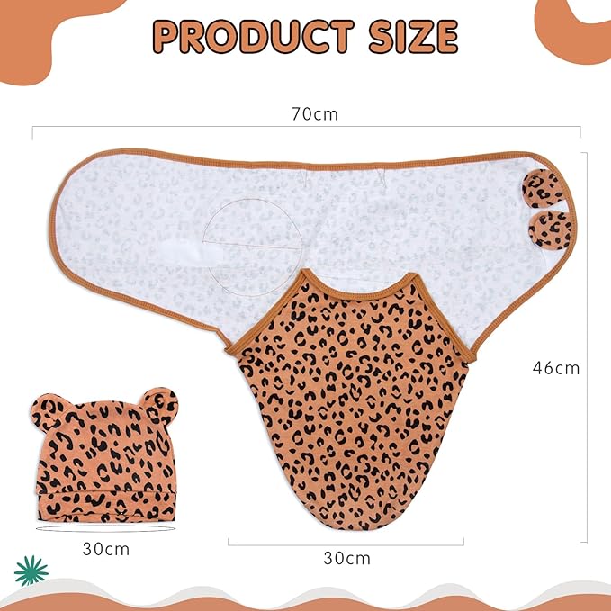 Reborn Baby Doll Clothes Accessories with Leopard Print Pattern for 17-20 Inch Reborn Newborn Baby Dolls