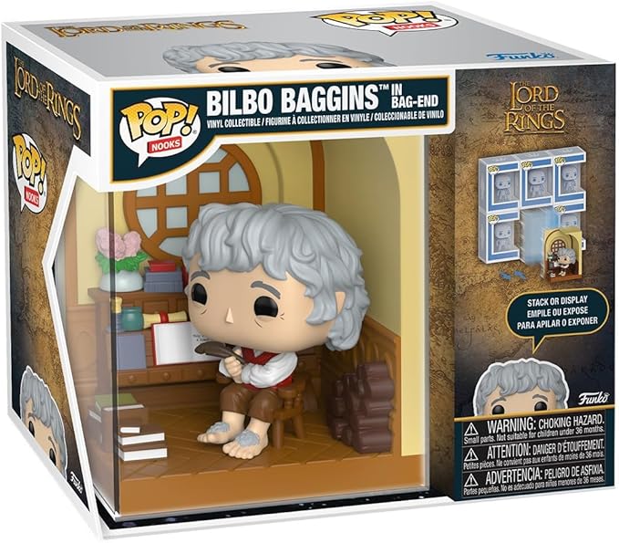 Funko Pop! Nooks: The Lord of The Rings - Bilbo Baggins in Bag-End - Collectable Vinyl Vigure - Gift Idea - Official Merchandise - Toys for Kids & Adults - Movie Fans - for Collectors and Display
