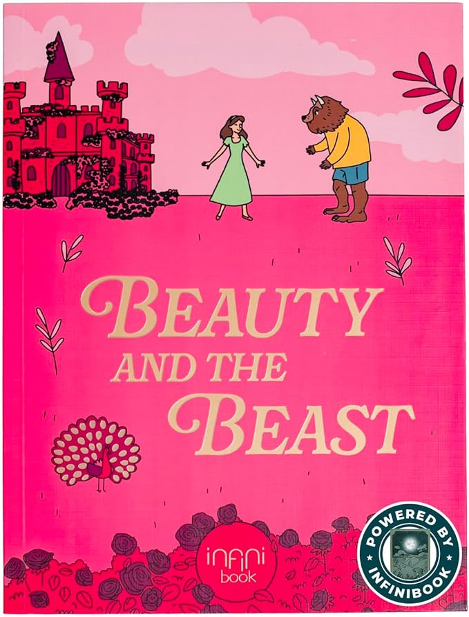 Cali's Books Beauty and The Beast infinibooklet - infinibook Interactive Storybook for Kids, Learning Book for Toddlers