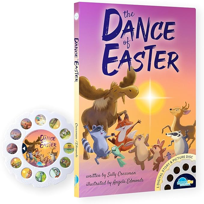 Moonlite Storytime - Dance of Easter - A Magical Read Together - Projector Sold Separately - Digital Bible Stories for Kids - Interactive Story Disc - Learning Gifts for Kids Ages 12 Months & Up