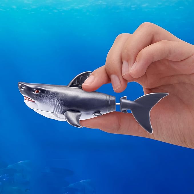 Robo Alive Water Activated Shark 2 Pack (Grey) by ZURU – Realistic Swimming Robotic Bath Toy for Kids, Tweens & Teens, Water-Activated Pet Shark for Play & Pranks, 3+