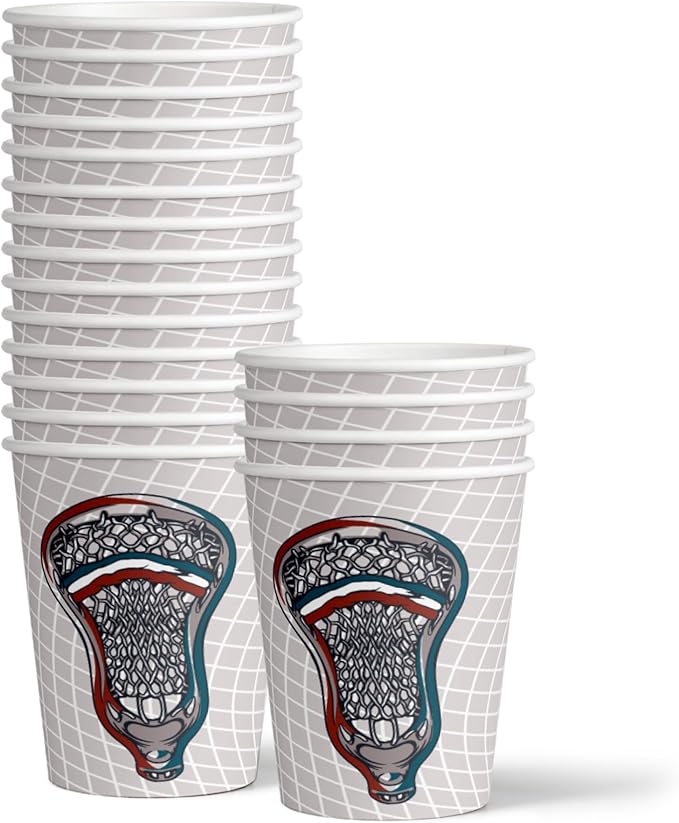 Lacrosse Birthday Party Supplies Set Plates Napkins Cups Tableware Kit for 16