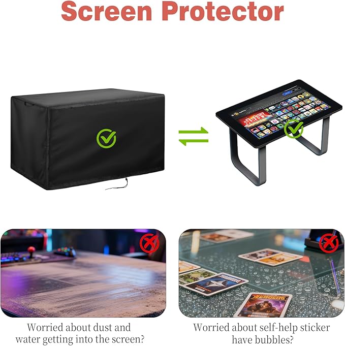 Arcade Gaming Table Cover, 32" Heavy Duty Screen Protector Compatible with Infinitys Game Table,Waterproof & Dustproof Game Board Cover for Adults