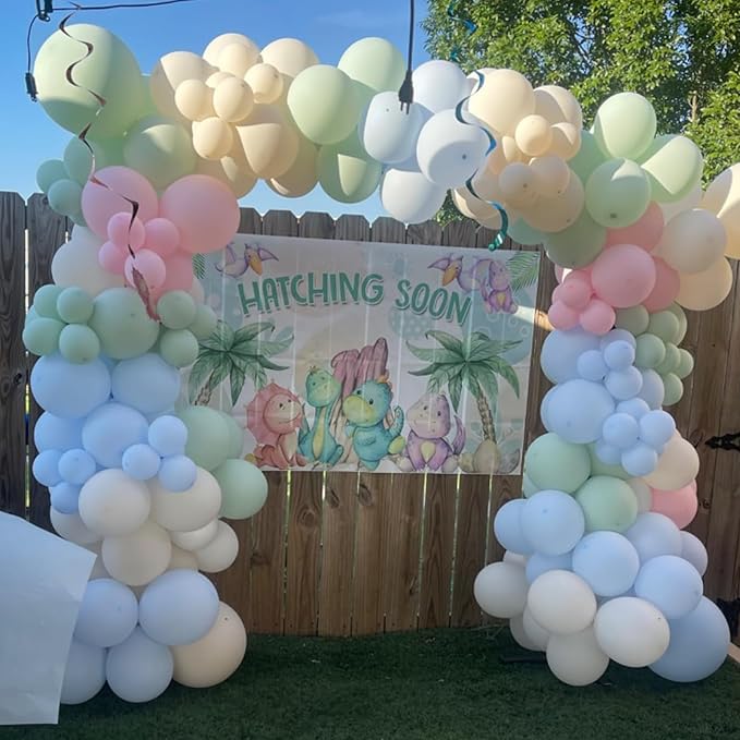 Pink Green Blue Balloon, 60 Packs 12 Inch Pastel Pink Blue Light Sage Green White Balloons for Baby Shower Happy Easter Wildflower Tea Party 1st Birthday Decorations
