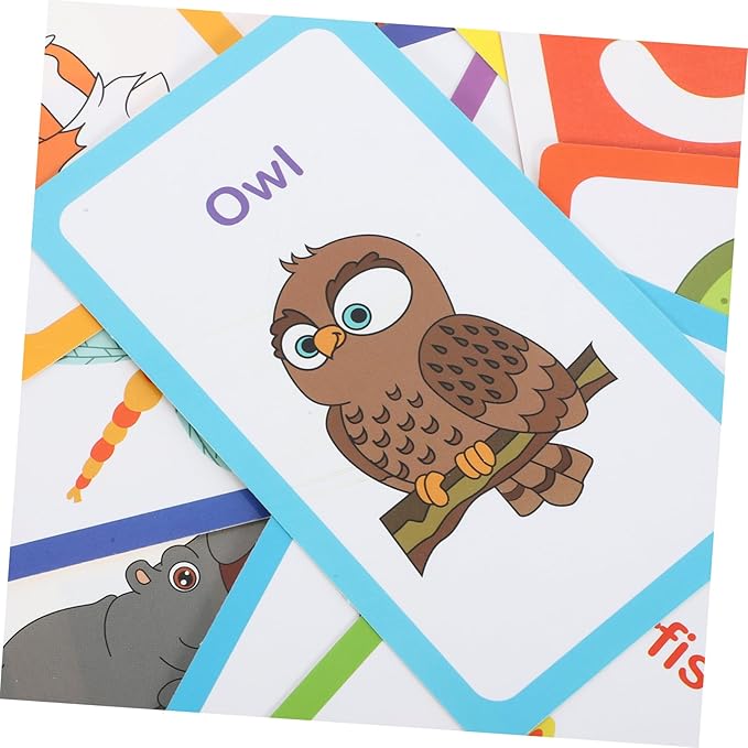 Vaguelly Flash Cards for Early Education with English Alphabet Numbers and Shapes Safe Learning Cards for Boys and Ages Enhancing Language and Cognitive Skills