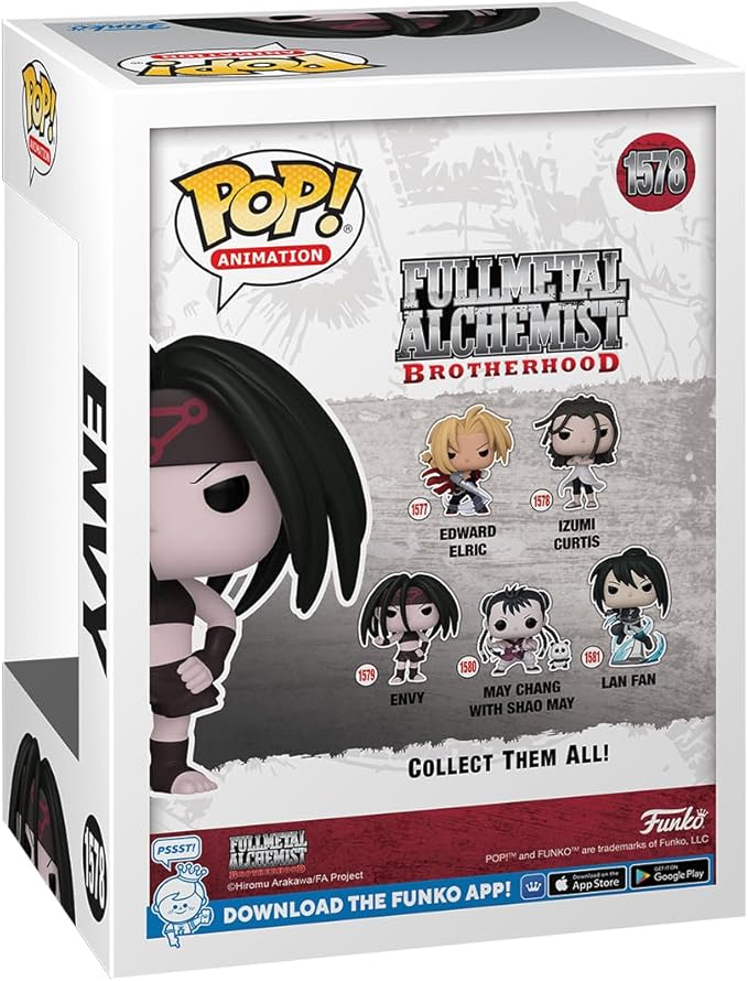 Funko Pop Animation: Fullmetal Alchemist: Brotherhood - Envy - Full Metal Alchemist - Collectable Vinyl Figure - Gift Idea - Official Merchandise - Toys for Kids & Adults - Anime Fans