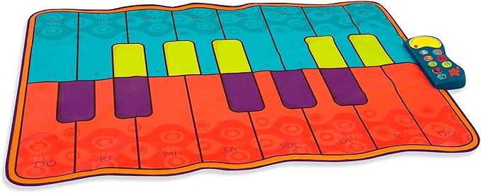 B. toys – Piano Dance Mat – Songs, Fun Sounds & 4 Music Modes – Musical Toy for Kids – Floor Mat for Active Play – 3+ Years– Boogie Woogie Mat