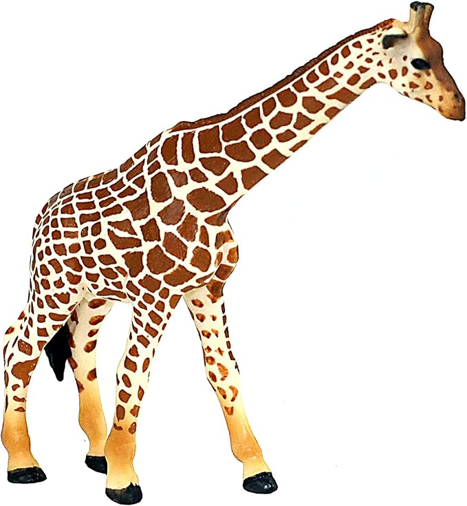 FUNSHOWCASE African Jungle Animals Figures Toys, Female Giraffe Realistic Plastic Safari Animals Figurine Height 5-inch