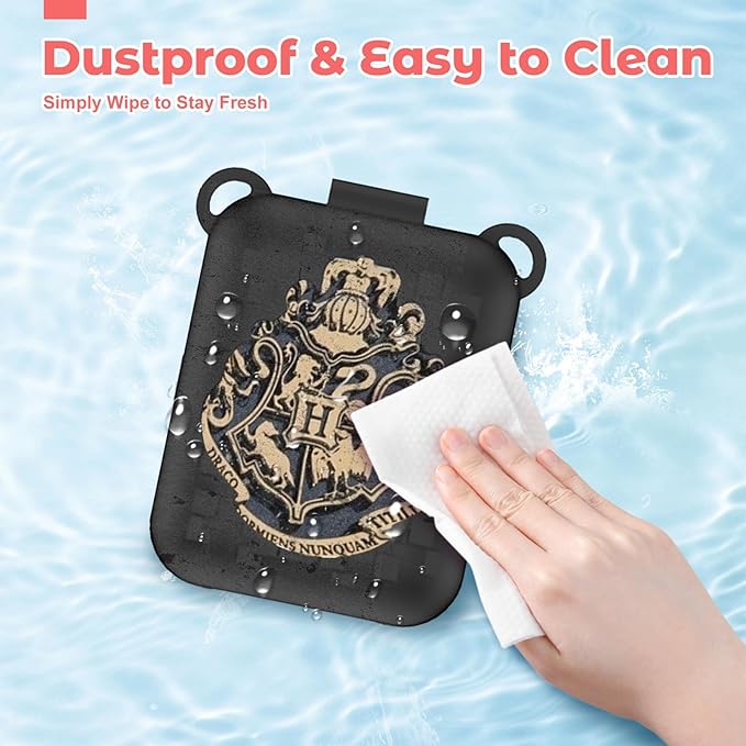 Case for Bitzee Interactive Toy Harry Potter – Soft Silicone Protective Cover, Shockproof Anti-Scratch Dustproof Sleeve for Electronic Pet Device, Skin-Friendly Anti-Slip Protective Shell(Black)