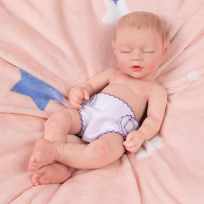 BABESIDE 6 Pcs Baby Doll Diapers for 12-15 Inch Dolls, Reusable & Washable Doll Underwear Fits Baby Dolls, Pretend Play Accessories for Girls