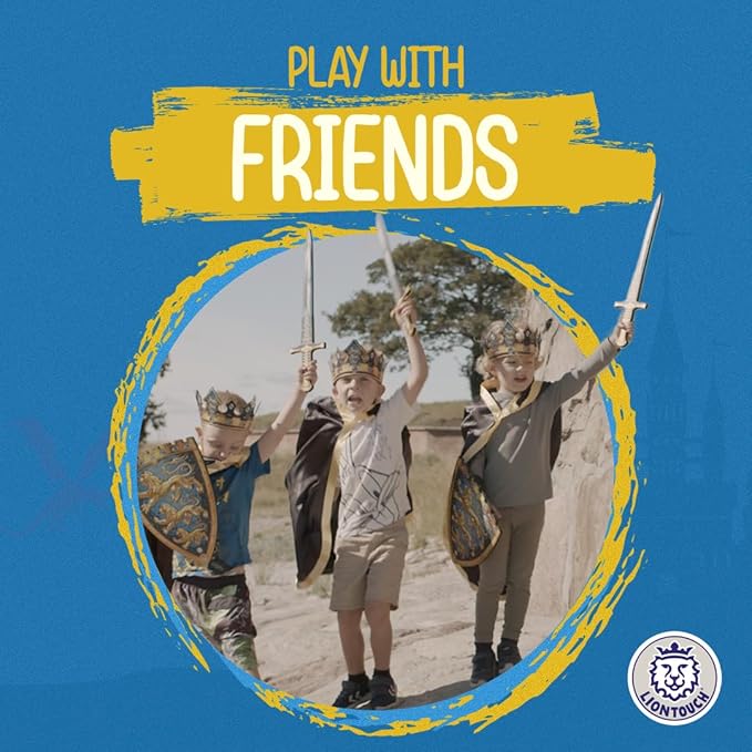 Liontouch - King Toy Sword & Shield for Boys - 3-6 Years | Pretend Play Set in Foam in Medieval Regal Style for Kids & Toddlers | Safe Weapons & Battle Accessories for Royal Costumes & Dress Up