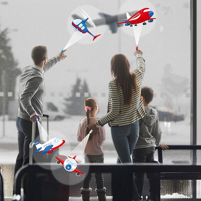 36PCS Airplane LED Finger Lights Aircraft Party Favors Glow in the Dark Light Up Finger Lights Plane Themed Toys Bulk for Birthday Party Goodie Bag Stuffer Birthday Gifts Classroom Prize
