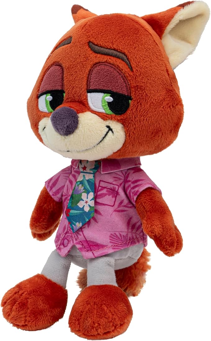 Disney’s Zootopia 2 8” Plush Nick Wilde - Stuffed Animal Movie Toys for Kids and Collectors - Suitable for Ages 3+