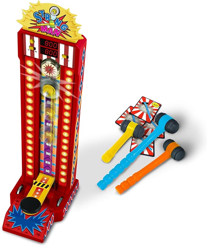 #winning Electronic Arcade Strongman Desktop High Striker Strength Tester Game
