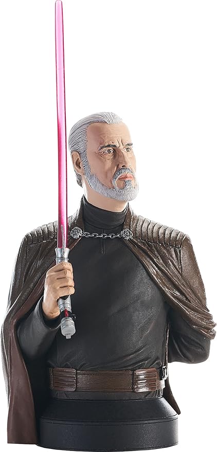 Diamond Select Toys Star Wars: Revenge of The Sith: Count Dooku 1:6 Scale Bust, Multicolor