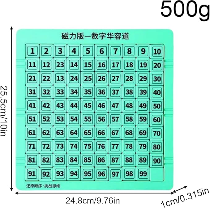 Slide Puzzle Number Toy, Magnetic Counting Educational Game, Interactive Doodle Board with Pen, Fun Learning Activity for Kids, Boys Girls Teens, Travel Easter Christmas Holiday Entertainment Tool