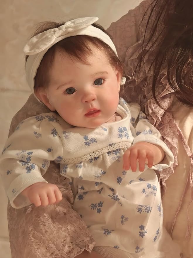 Lifelike Reborn Baby Dolls Girls 20 Inch Soft Body Realistic Handmade Real Life Baby Dolls That Look Real Newborn Girl Baby Doll with Clothes Accessories Toy Xmas Birthday Gifts for Kids