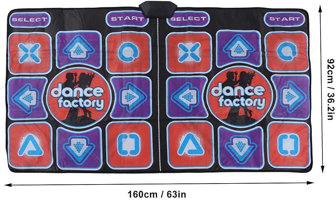 Dance Pad for Adult Kids, Electronic Dance Mat for TV, Music Double Dance Pad with Handle, for Early Education, Exercise, Yoga Dancing