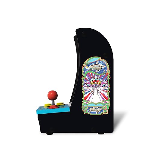 Arcade1Up Class of ‘81 Ms. PAC-Man/Galaga Countercade – 3 Classic Games, Retro Game Console for Home, Portable Console with 7-inch Screen, Table-top Video Game for Game Room