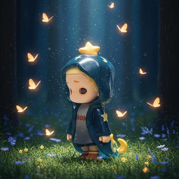 52TOYS Nook My Little Universe at Night 1PC, Collectible Toy Kawaii Action Figures Creative Gift Room Decor Desktop Decoration 3.5 Inch, Gift for Birthday Party