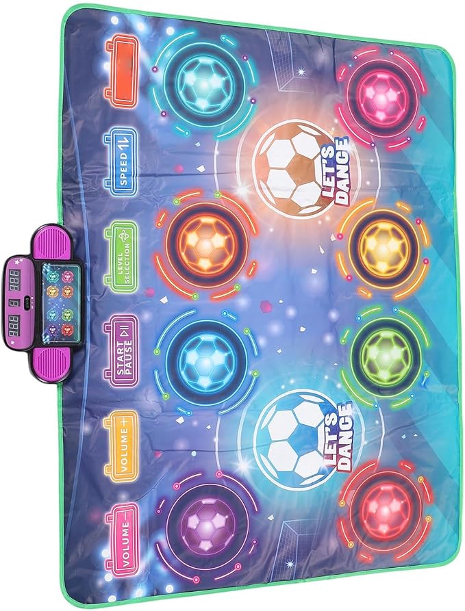 HighQuality Electronic Dance Mat for Kids, Dual Player Dancing Game Mat Promoting Physical Development, AA Battery X4, Perfect Children