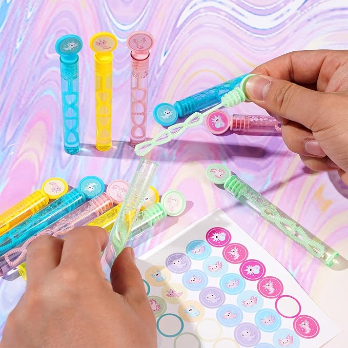 Vanblue Axolotl Party Favors Themed Birthday Party Decoration Goodie Bags Stuffers Pink Axolotl Birthday Supplies Gift for Kids Treat Gift Bags Stuffers Pinata Filler Classroom Rewards