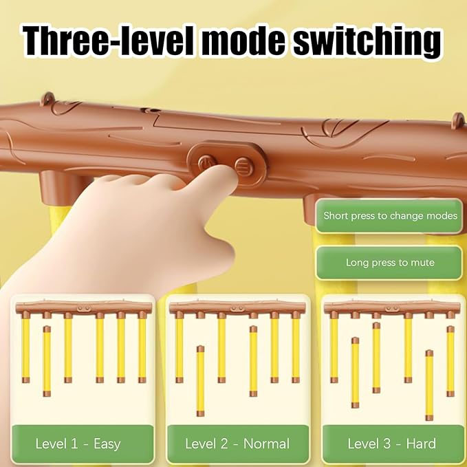Hand Speed Challenge Game Electronic Provides Thrilling, Real-time Physical Challenge Adjustable Speed Fun Toy - Remote Control Catching Sticks Game Reaction Training Toy for Kids 3 + Years Old