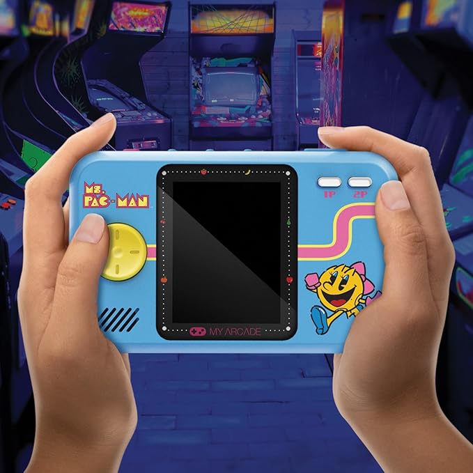 My Arcade Ms. Pac-Man Pocket Player Pro: Retro Games, Portable Games, 2.75" Color Display