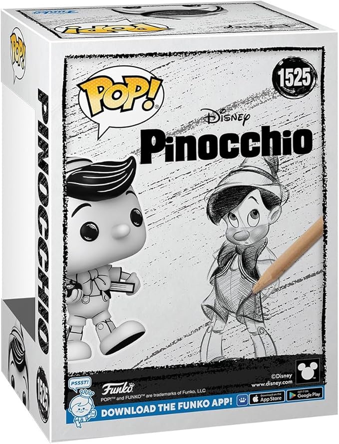 Funko POP Disney: Sketched - Pinocchio - Collectable Vinyl Figure - Gift Idea - Official Merchandise - for Kids & Adults - Movies Fans - Model Figure for Collectors and Display