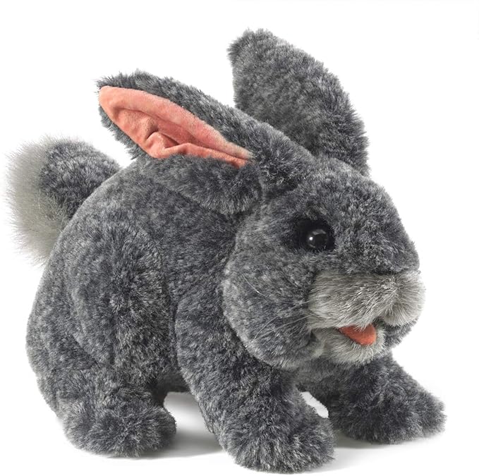Folkmanis Gray Bunny Rabbit Hand Puppet, 1 ea