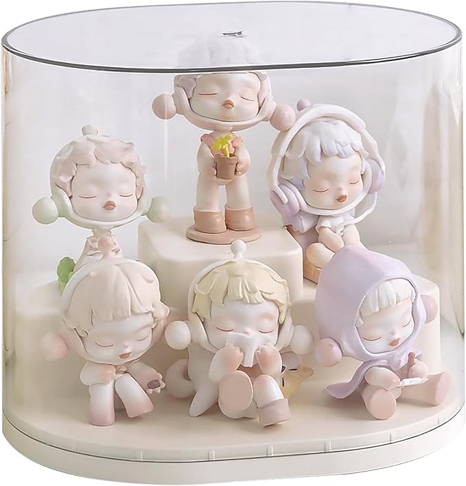 Clear Figures Display Case with Stackable Figures Blind Box Doll Display Stand for Pop Mart Lego Collectibles Action Figures