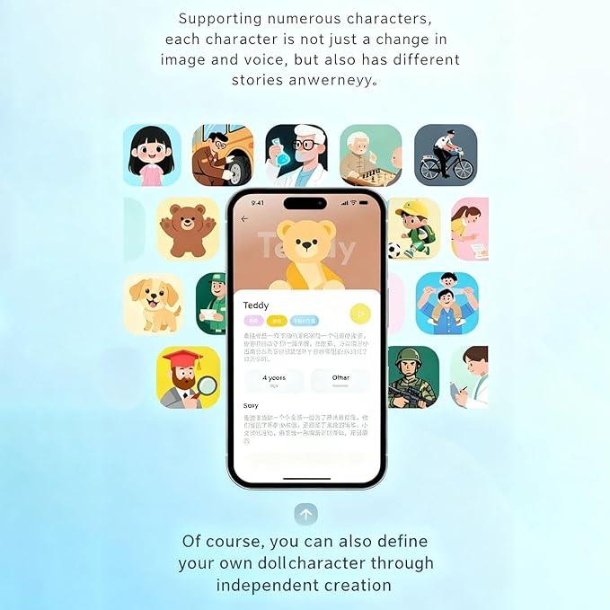 AI Robot Toy – ABS Desktop Size | Intelligent Conversational Companion with Voice Interaction Knowledge Q and A Interactive Games Storytelling | for Educational Learning Office Desk