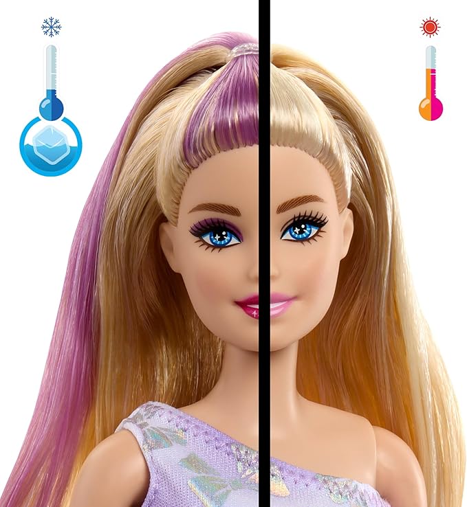 Barbie Party Unboxed Doll & Accessories, Pet Birthday Series Birthday Bows Set with 10 Surprises Including Color Change & Cake-Decorating Activity